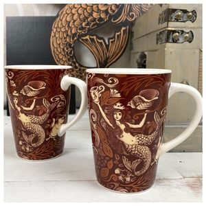 2 Starbucks 2006 Mermaid 35th Anniversary Coffee Mugs